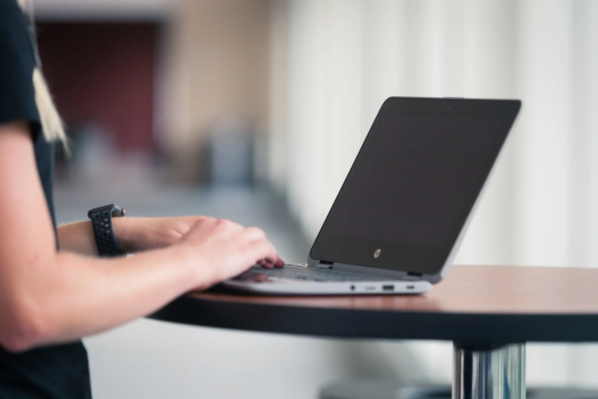 Student on Computer