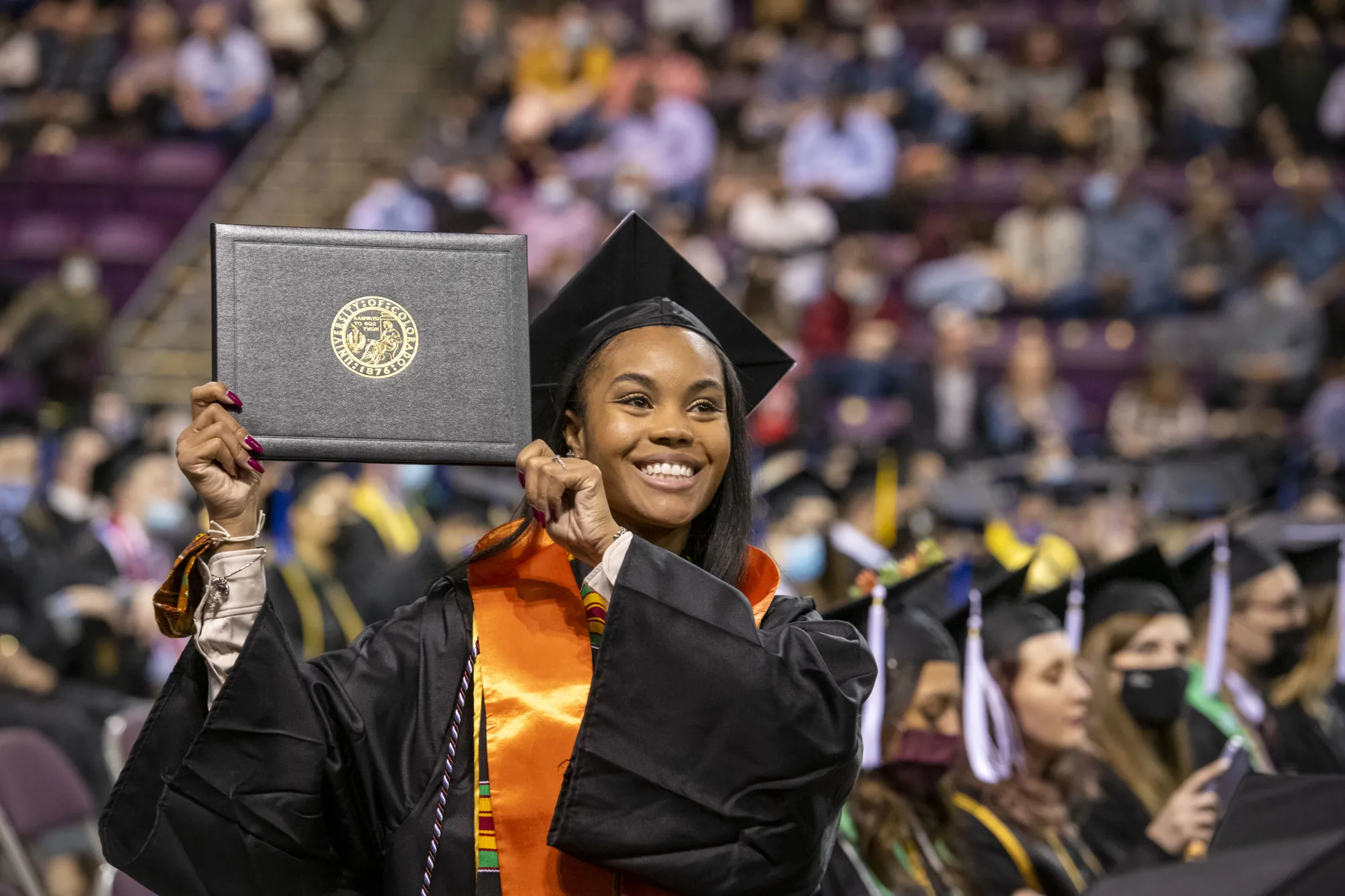 UCCS Student at Commencement Ceremony